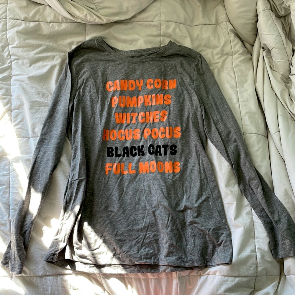 Halloween grey long sleeve